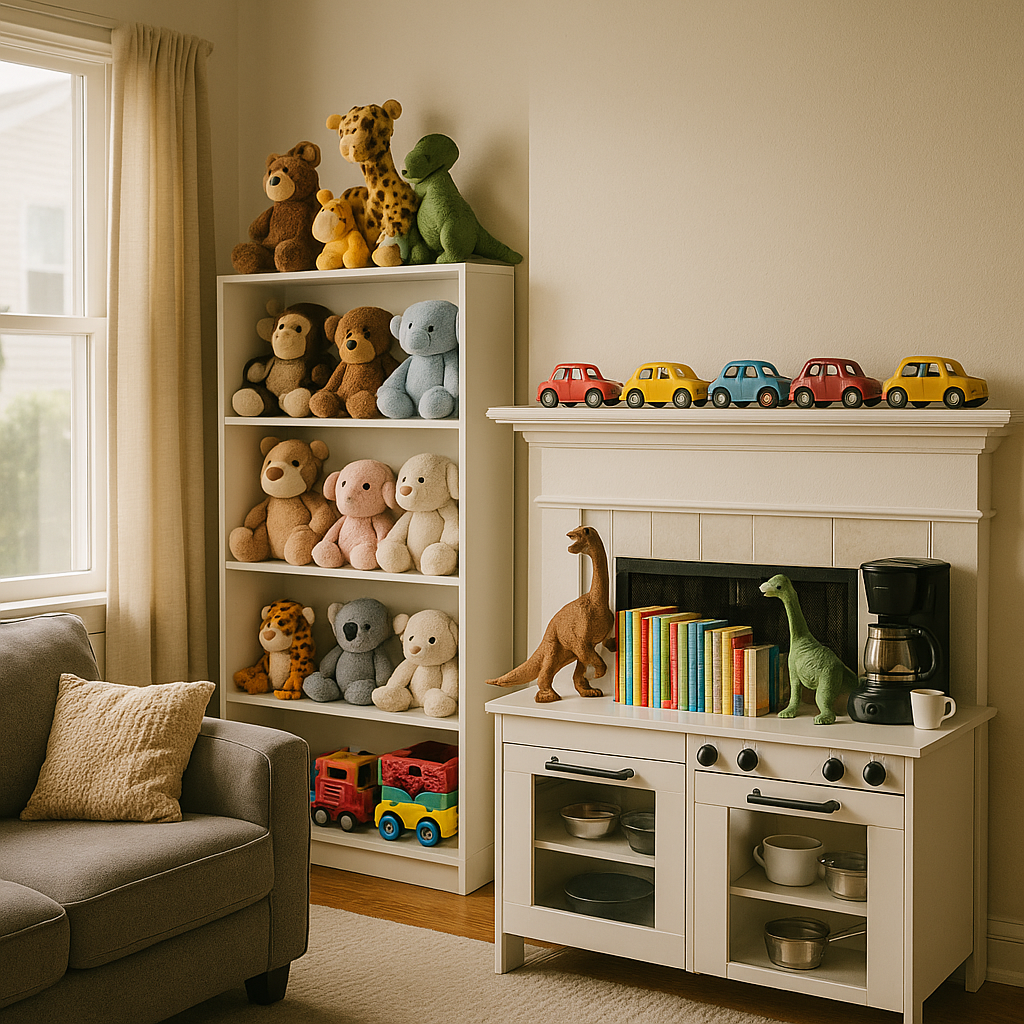 <title>Pro Tip! Transform Playroom Clutter Into Chic Decor—Here’s How to Make Your Kid’s Toys Work for You!</title>